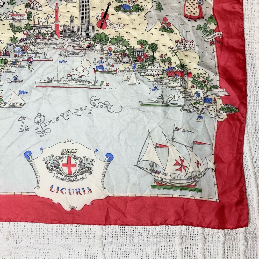 Vintage Italian Silk Scarf